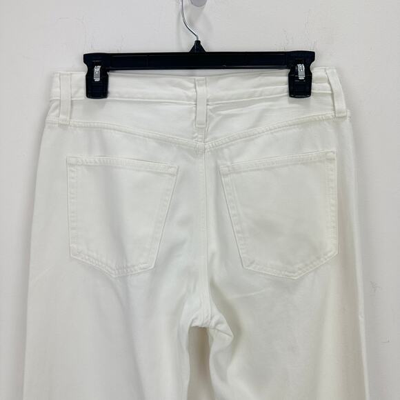 J.Crew Mid Rise Straight Jean 1984 Rigid White Denim Womens Relaxed US 26 NWT - Picture 8 of 14